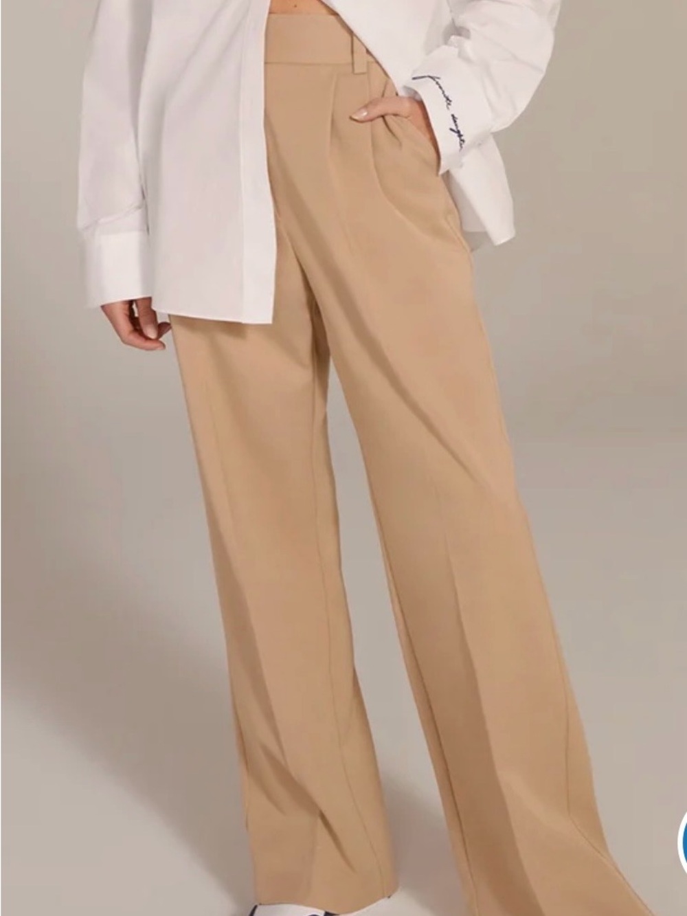 Favorite Daughter Wide-Leg Trousers in Camel